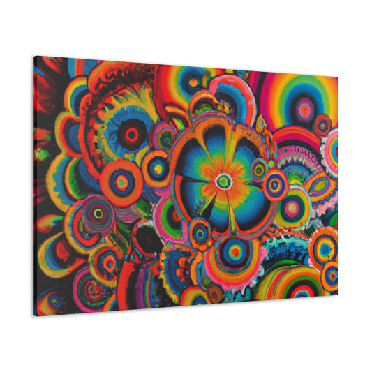 "Psychedelic Petals" - Canvas