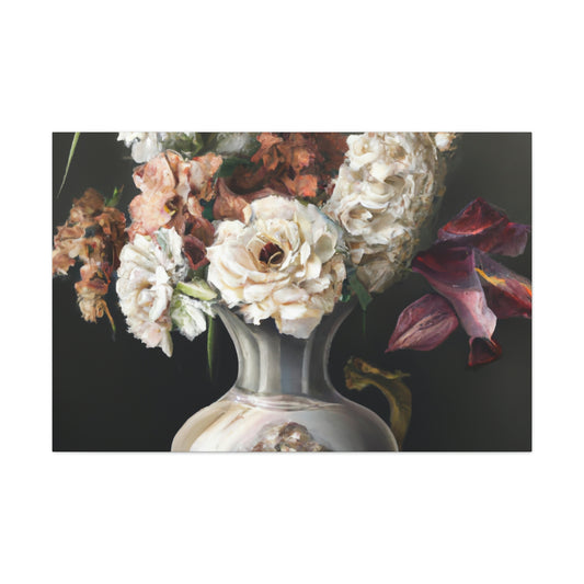 Tender Blooms Brushed. - Canvas