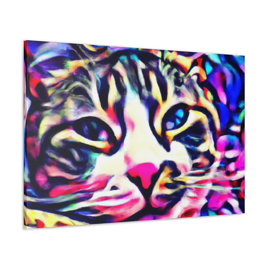 1. Multi-Colored Cat Flux
2. Flowered Digital Mix
3. Flowered Room Cat - Canvas