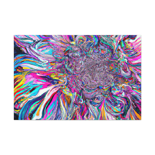 Psychedelic Bloom. - Canvas