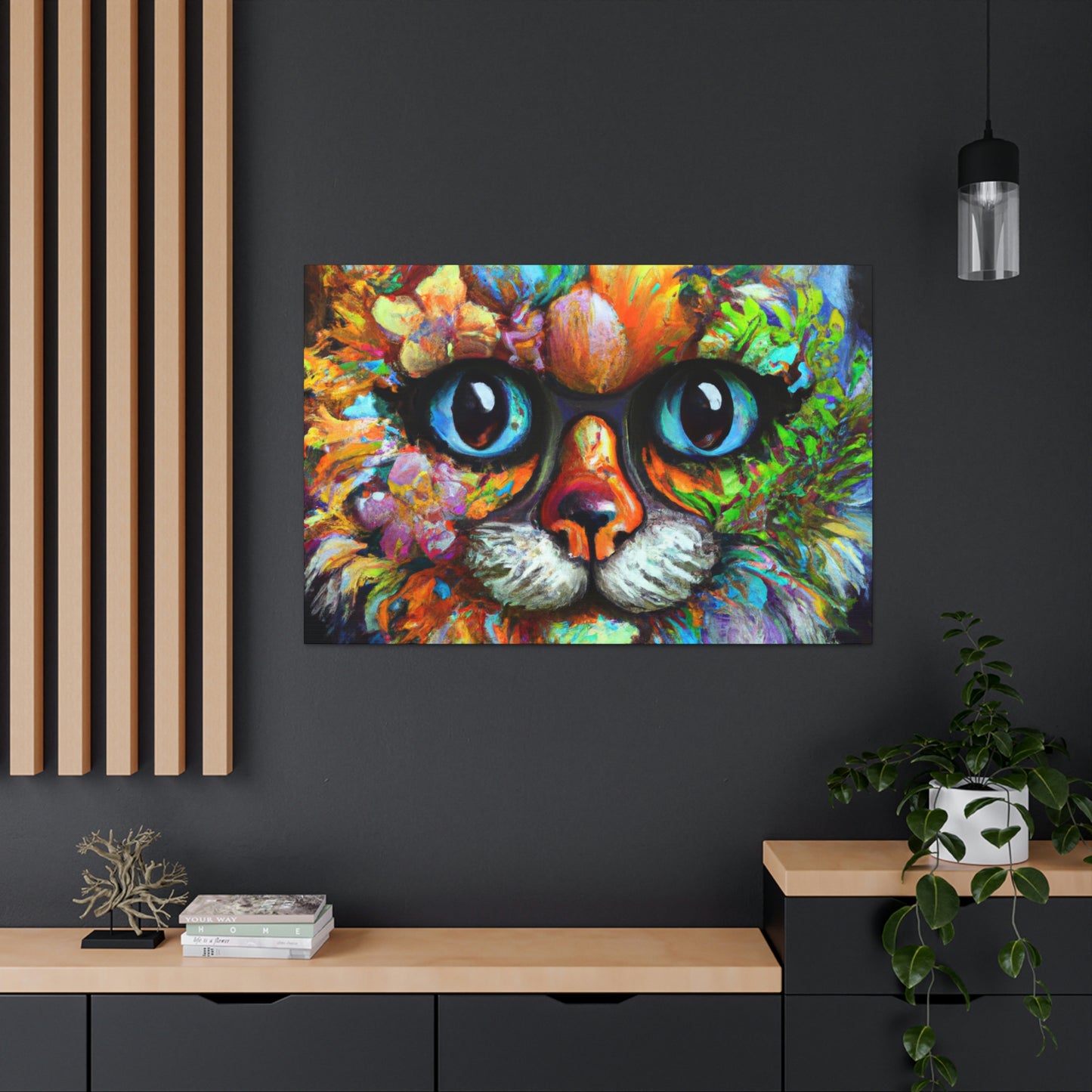 Blissful Cat - Canvas