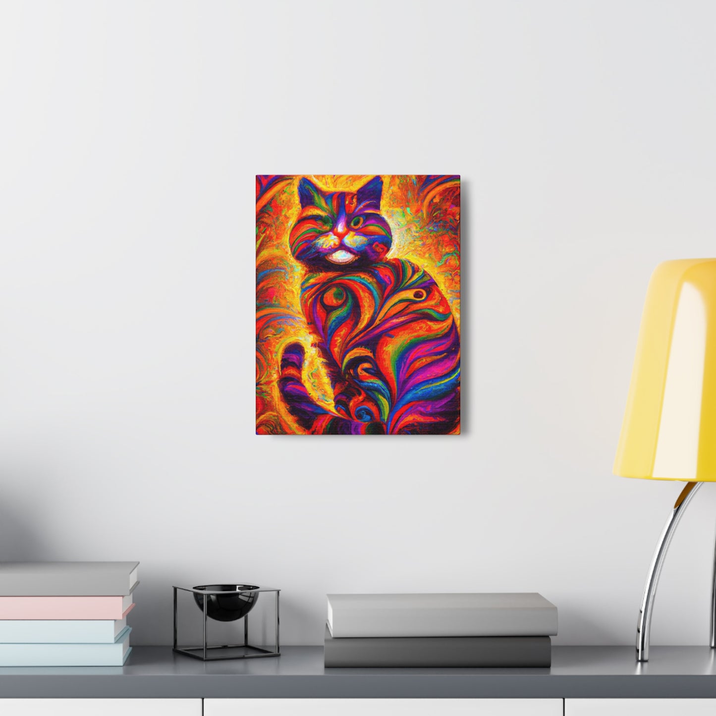 Feline Floral - Canvas
