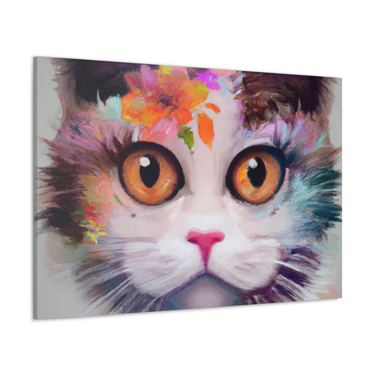 Floral Feline - Canvas