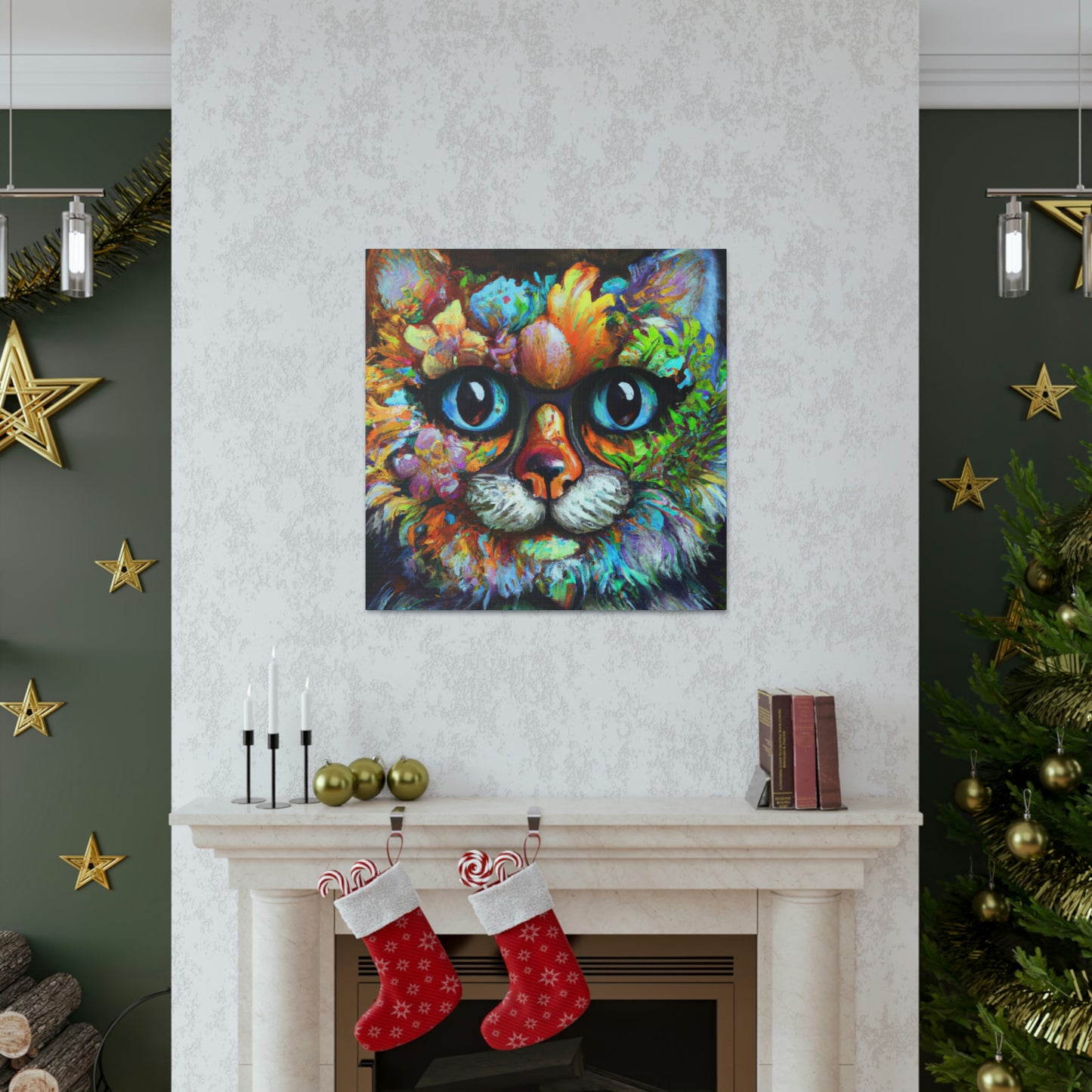 Blissful Cat - Canvas