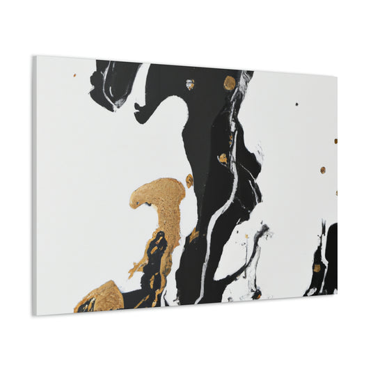 Midnight Gilded Bloom - Canvas