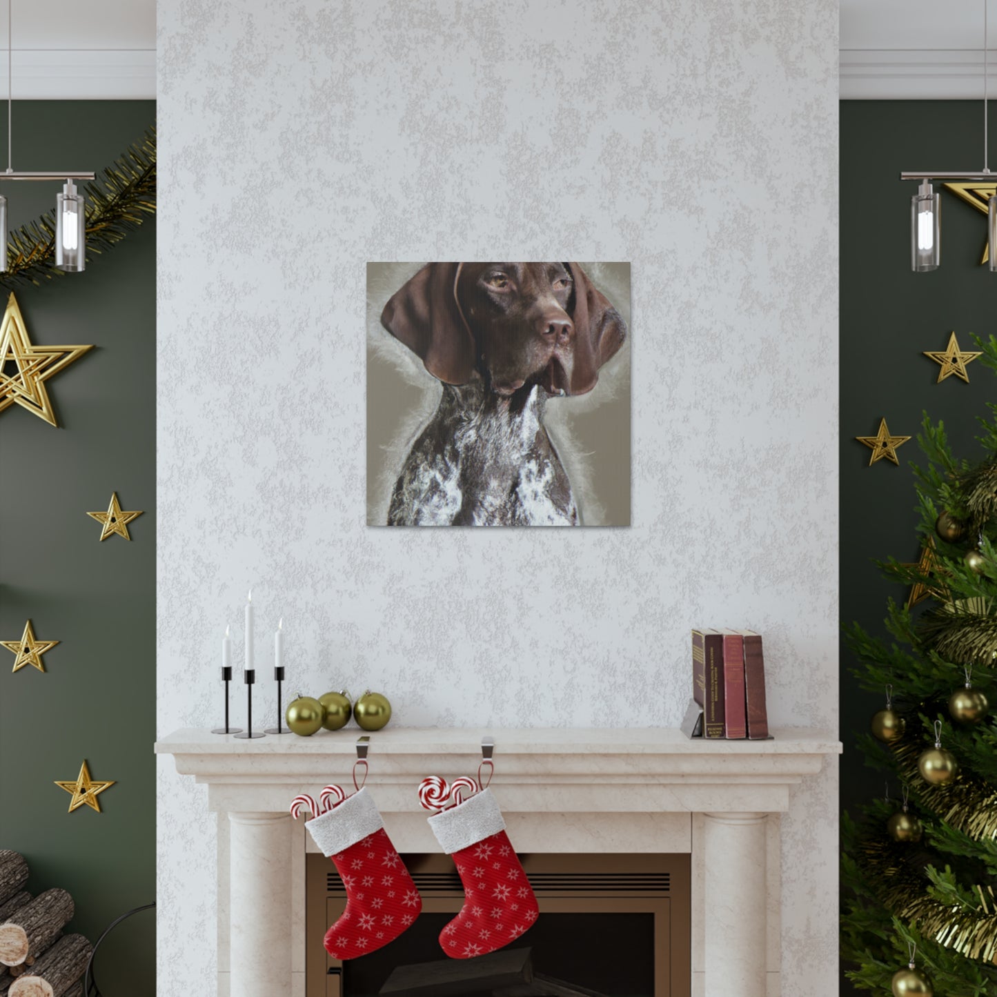 Pointer Posh. - Canvas