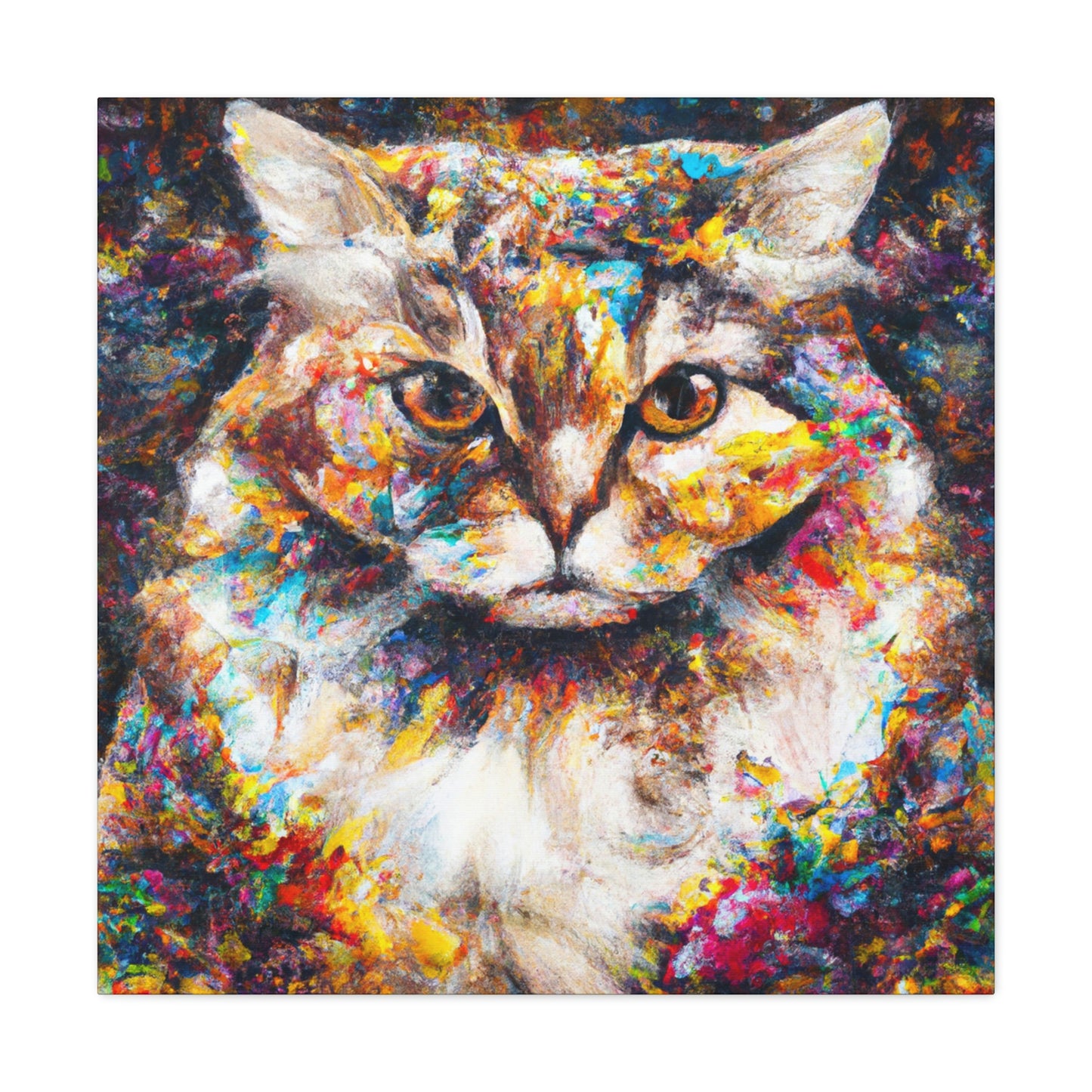 Flower Cat - Canvas