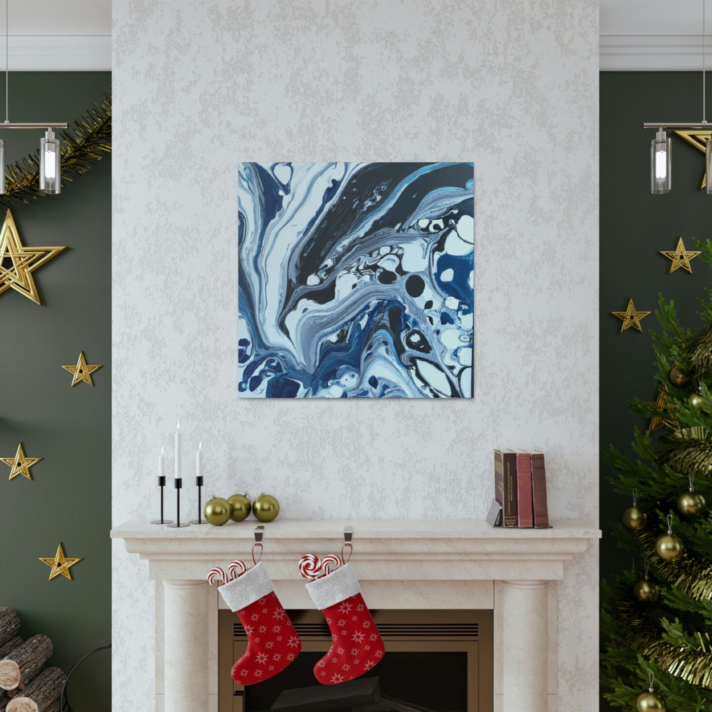 Blue Reflection. - Canvas