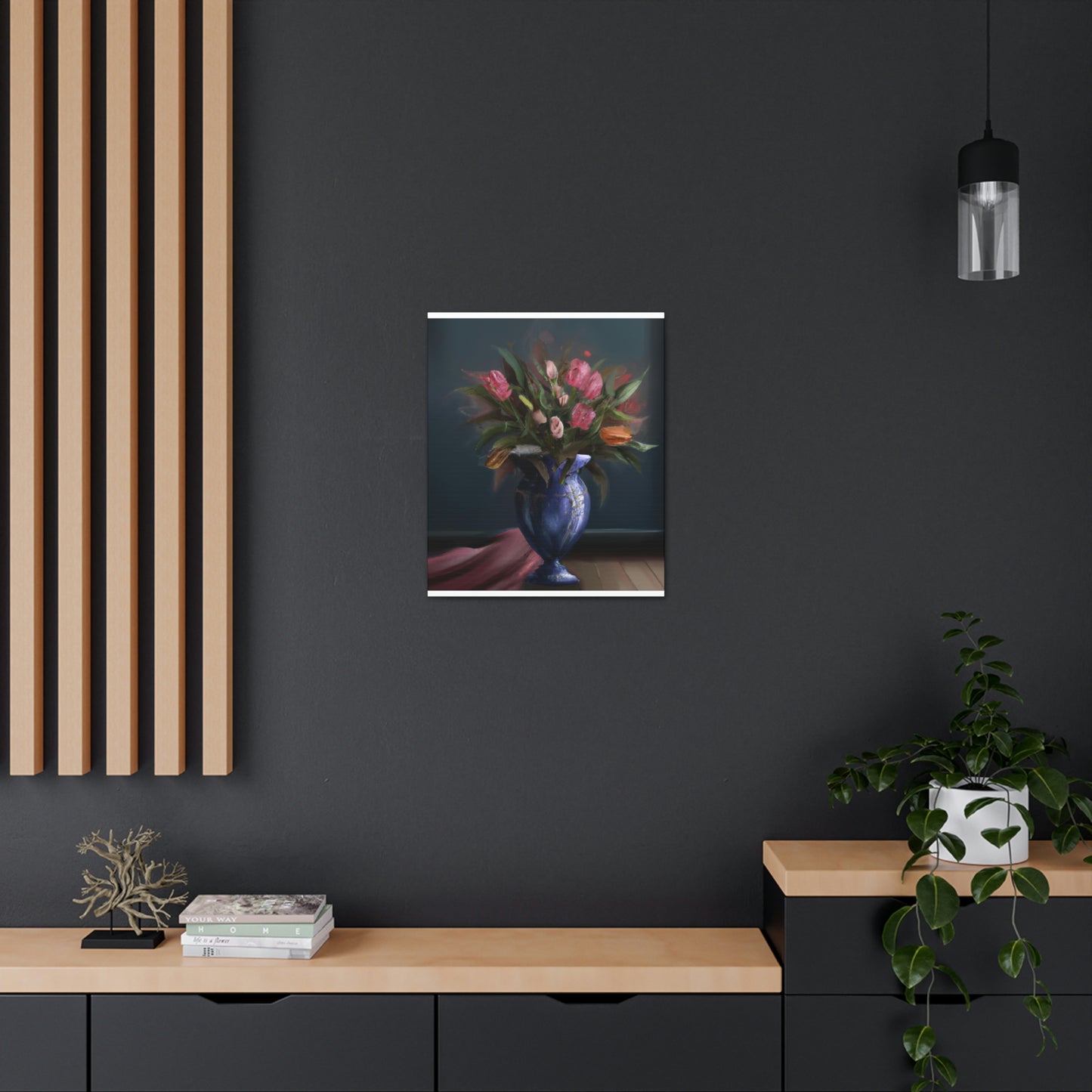"Floral Finesse Flourish - Canvas