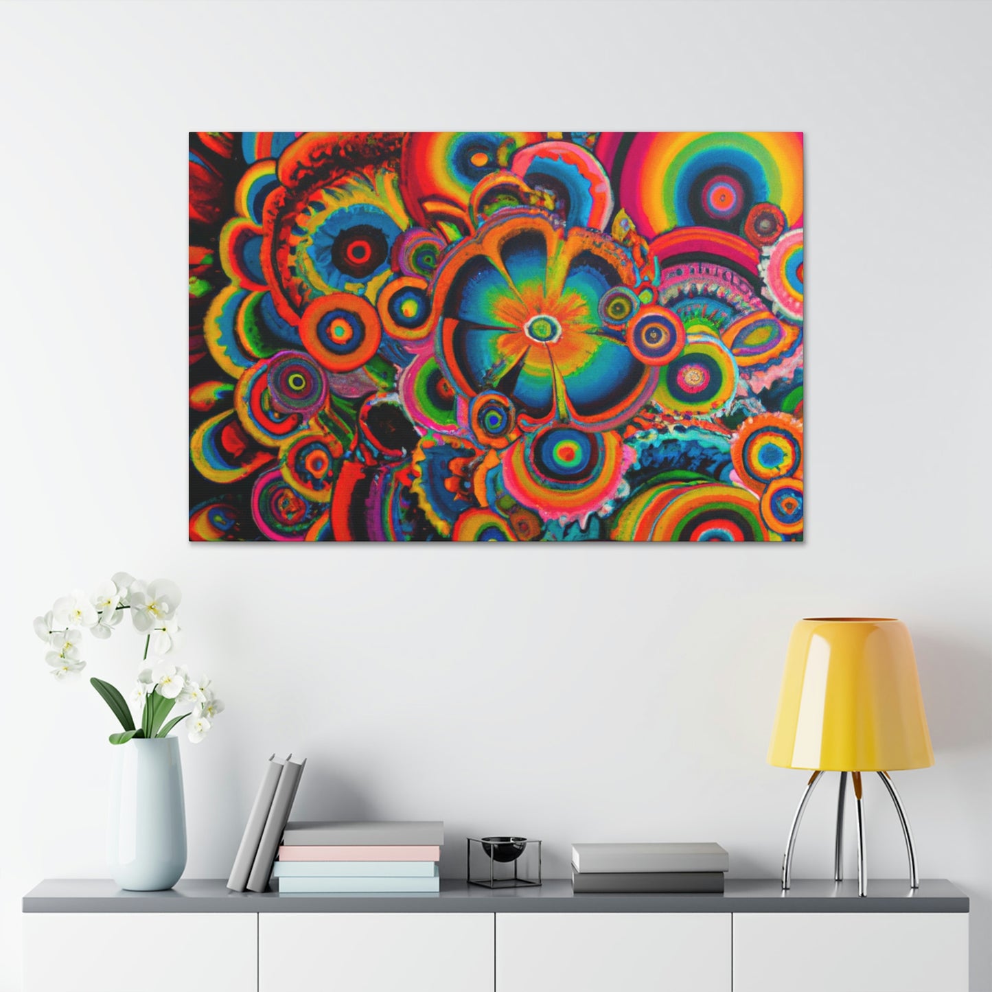 "Psychedelic Petals" - Canvas