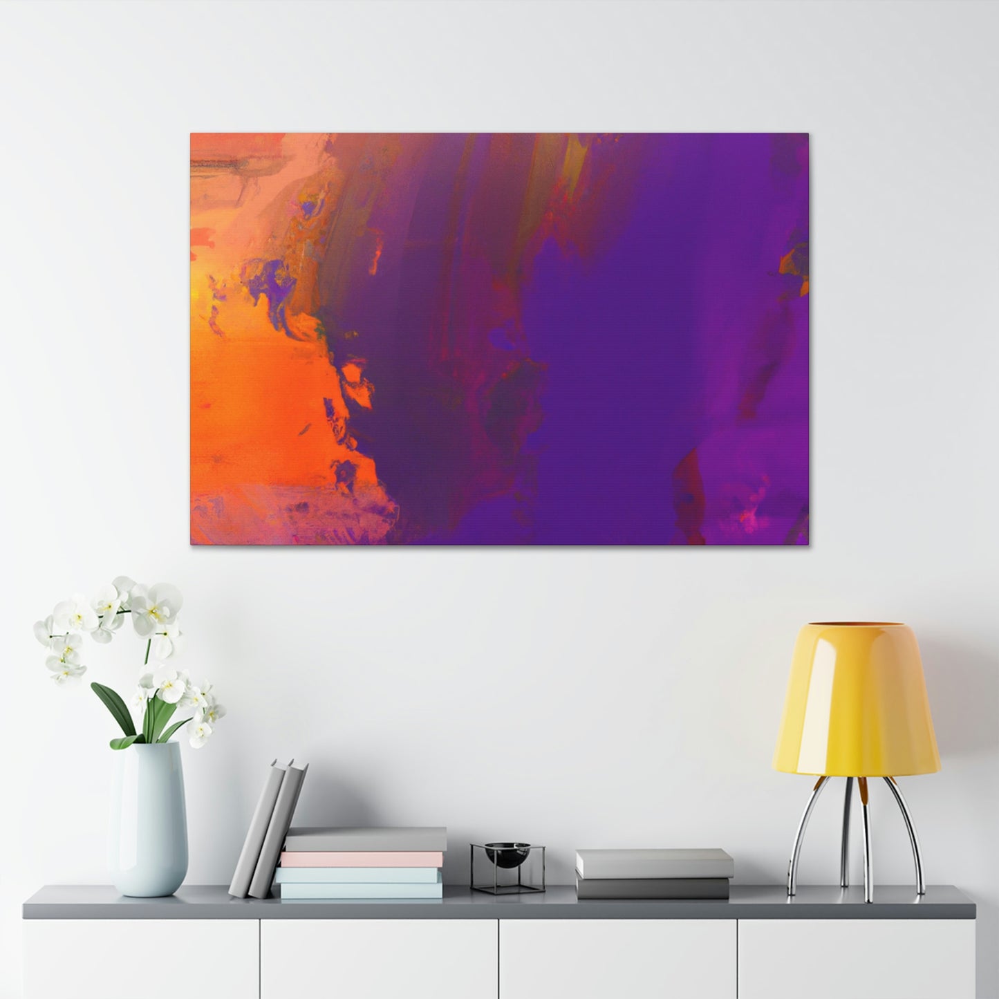 "Brushed Hues" - Canvas
