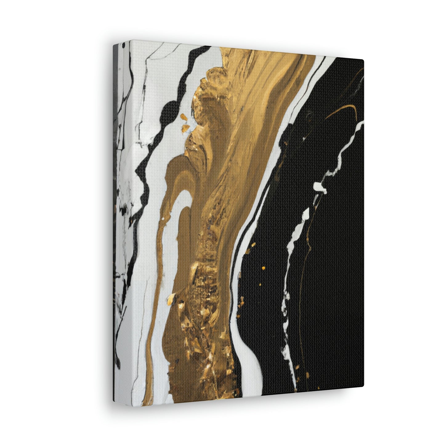 Golden Flow Fusion - Canvas