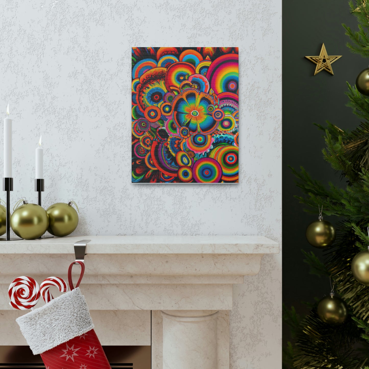 "Psychedelic Petals" - Canvas