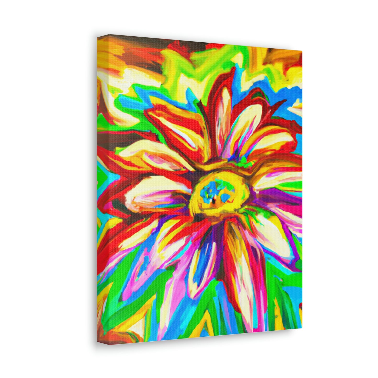 Vivid Floral Vibe. - Canvas