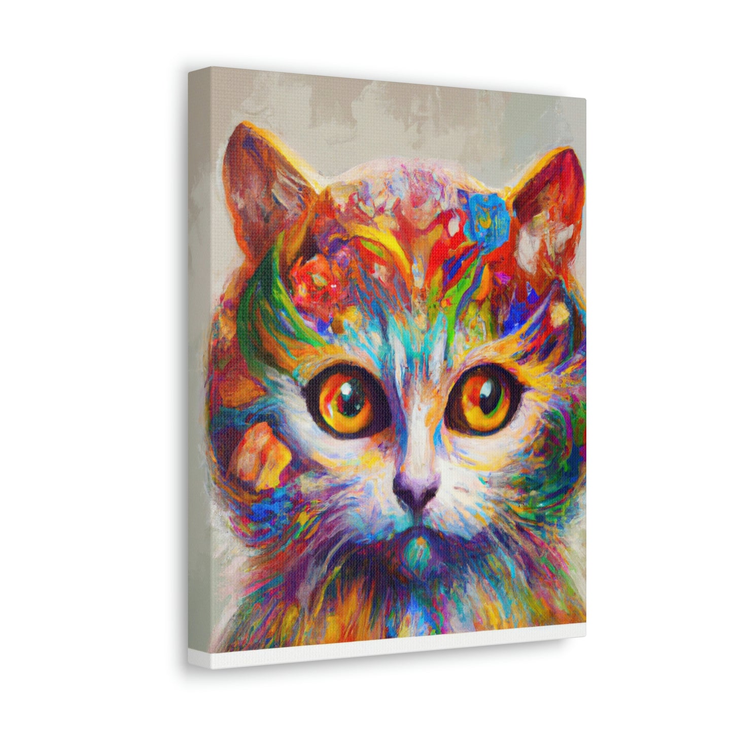 "Feline Bloom" - Canvas