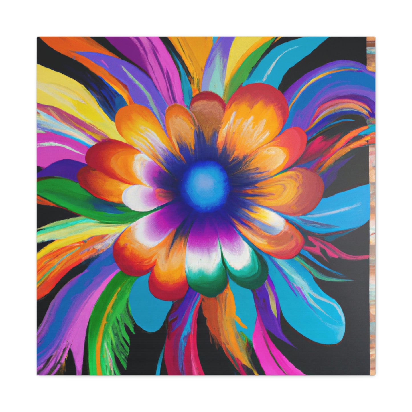 Psychedelic Bloom. - Canvas