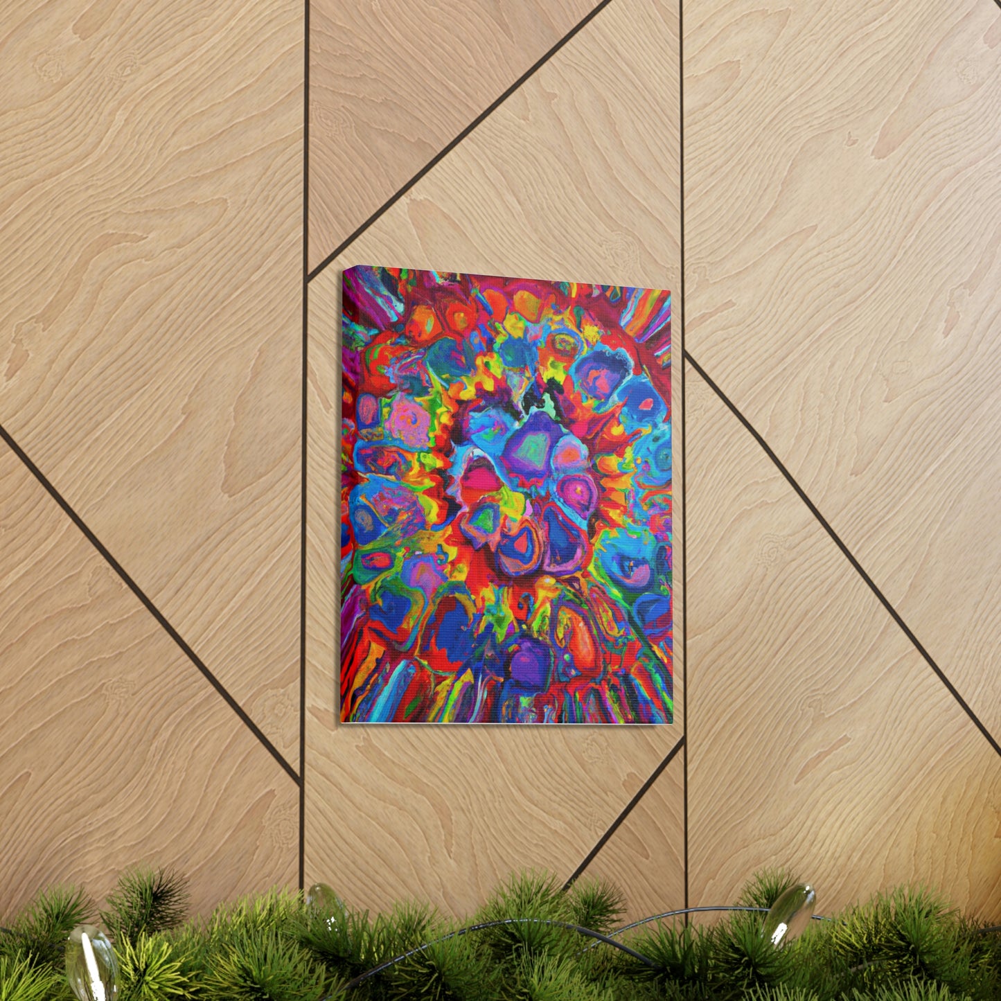 Trippy Floral. - Canvas