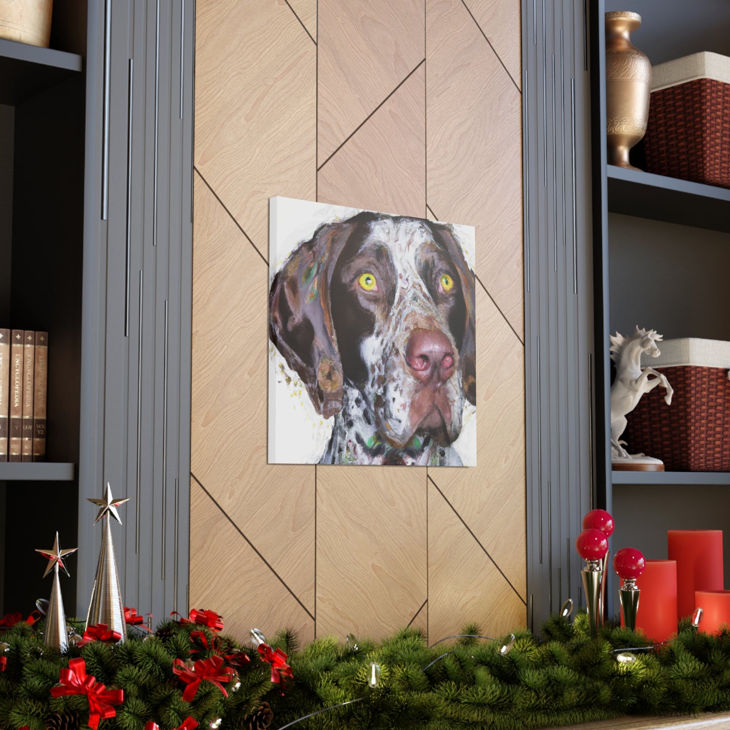 "Pointer Splendor" - Canvas