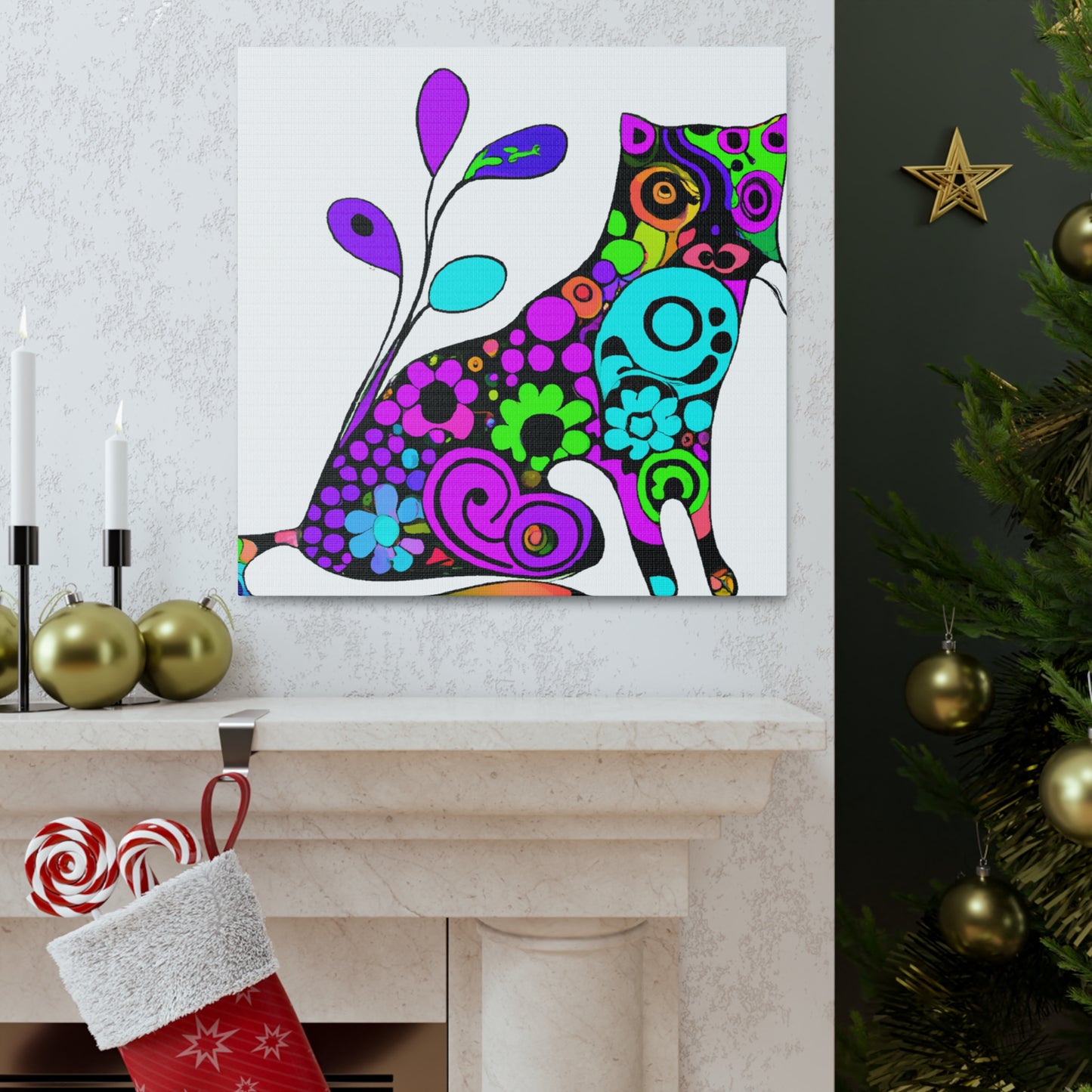 Flora Feline - Canvas