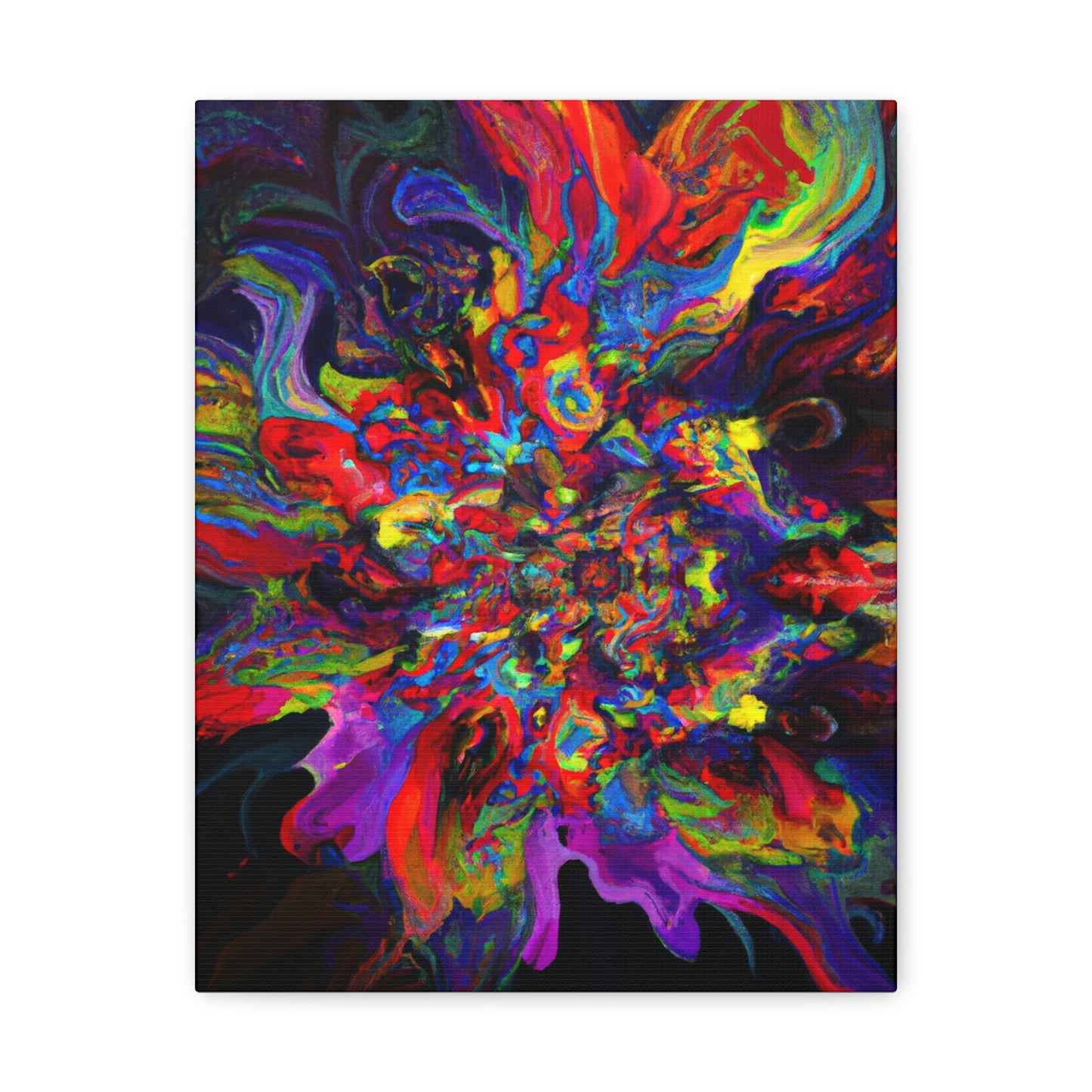 "Trippy Blooms" - Canvas
