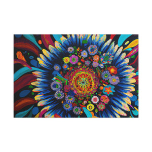 Vibrant Bloom. - Canvas