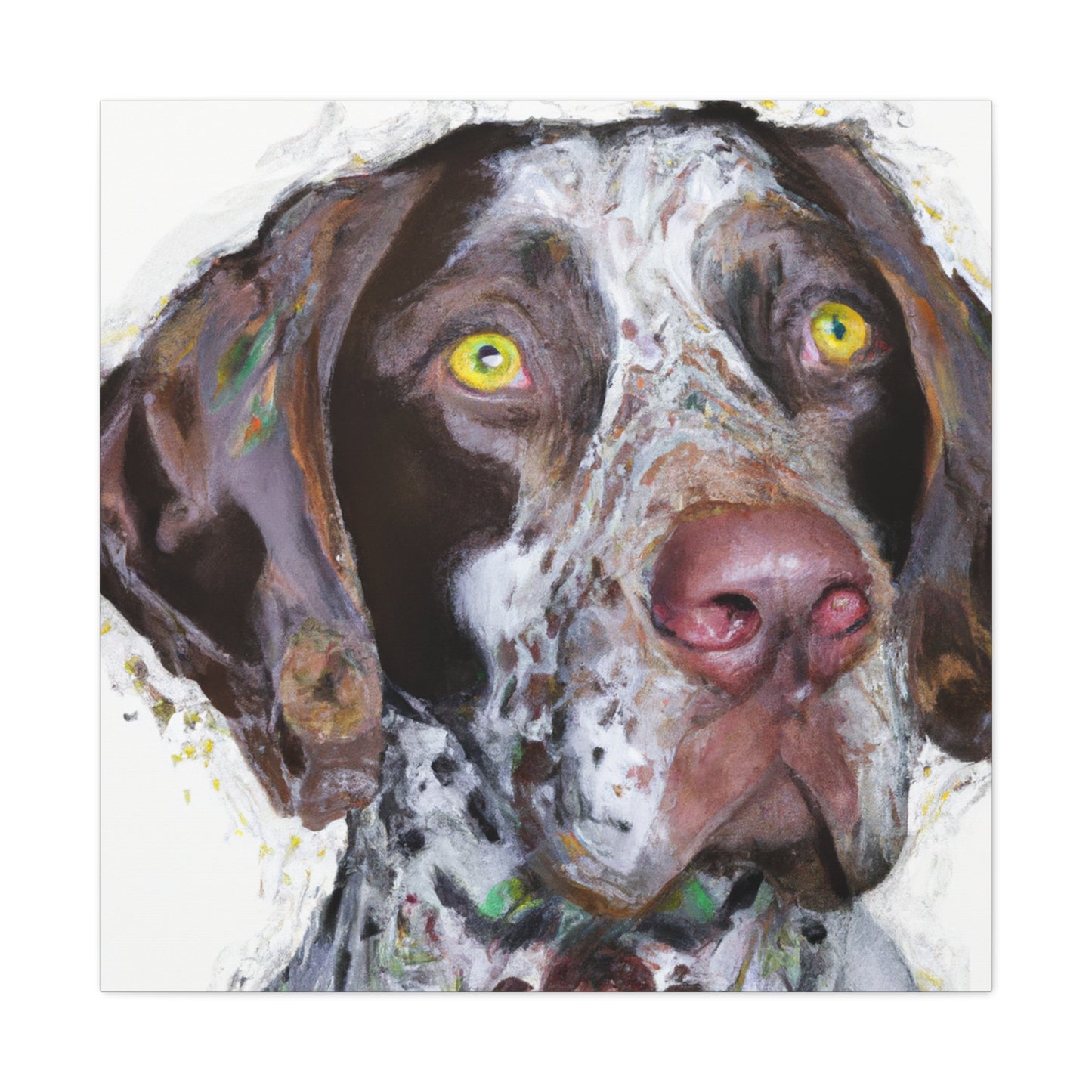 "Pointer Splendor" - Canvas