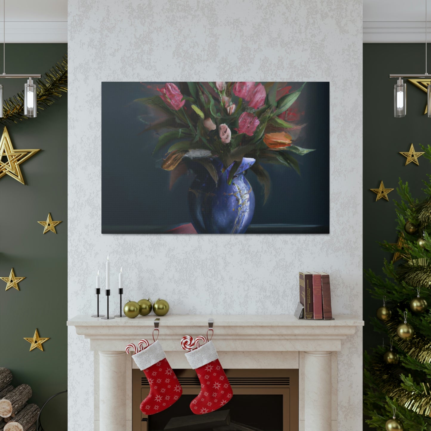 "Floral Finesse Flourish - Canvas