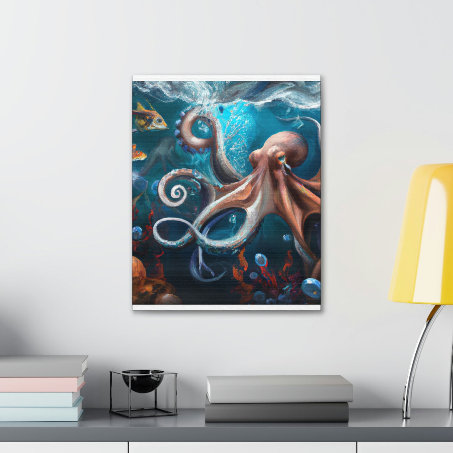 Ocean Marine Glow. - Canvas