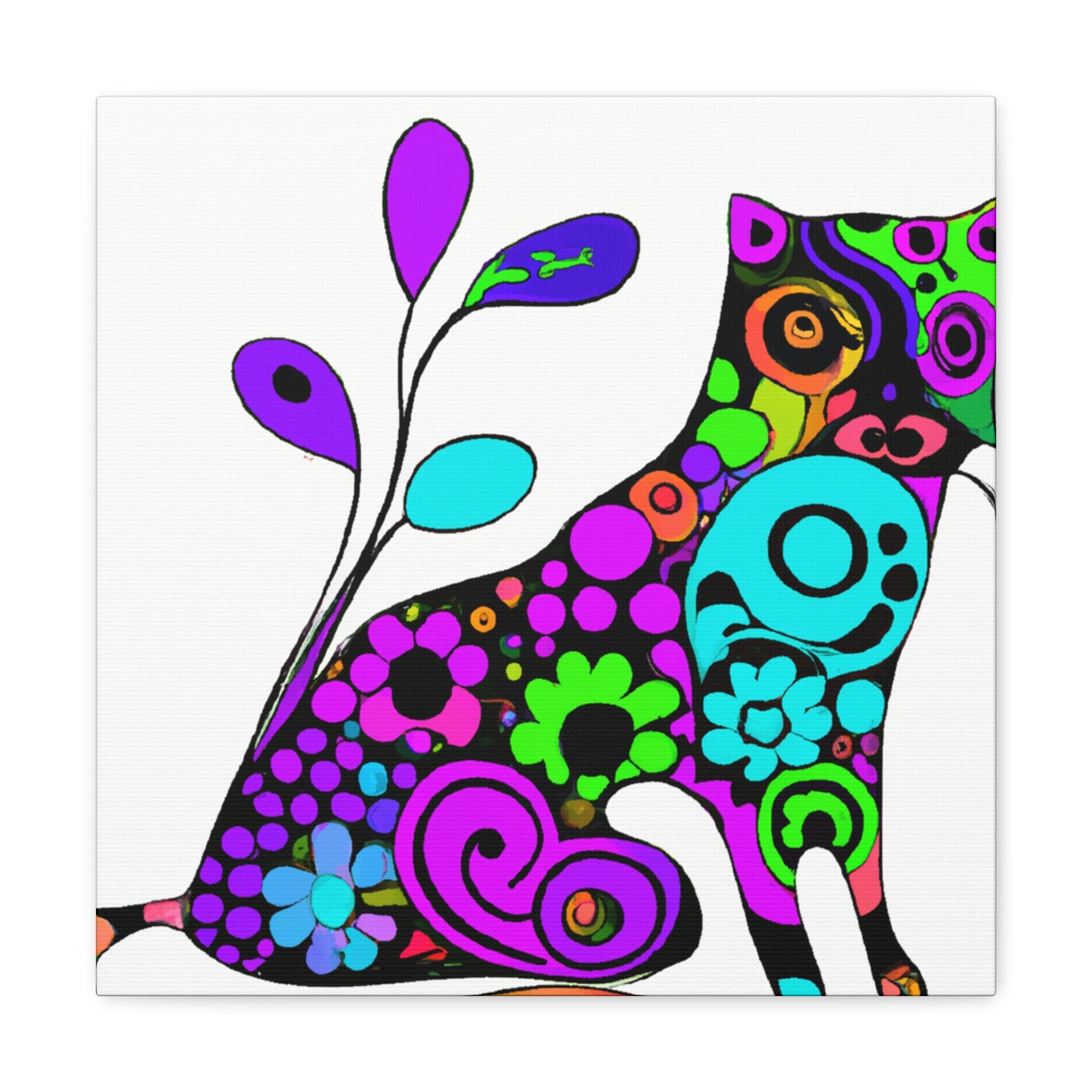 Flora Feline - Canvas