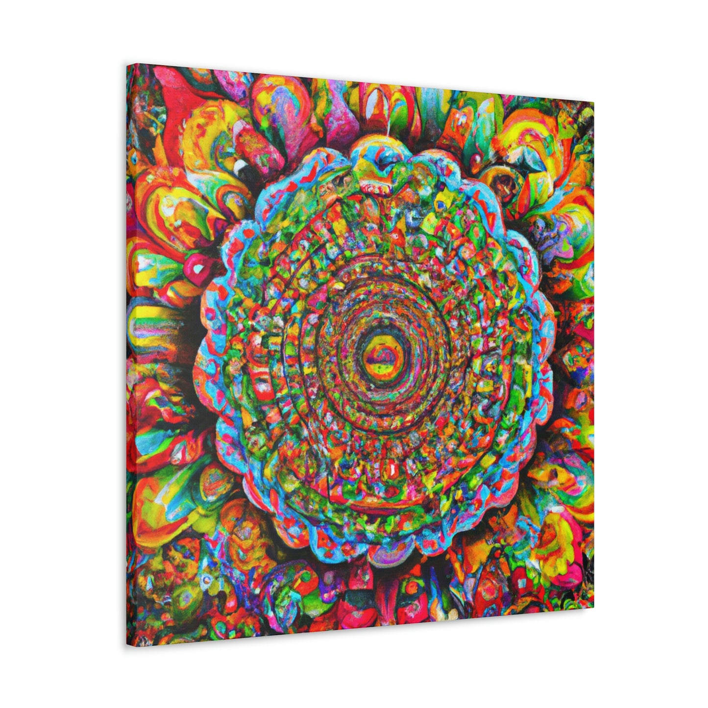 Psychedelic Bloom. - Canvas