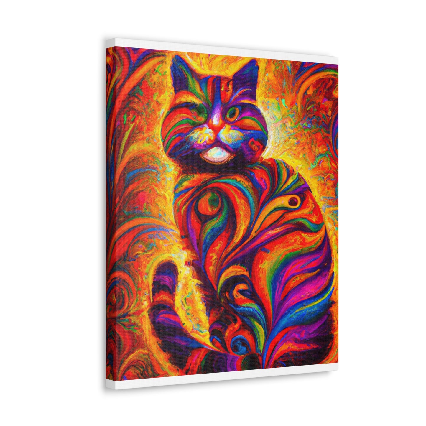 Feline Floral - Canvas