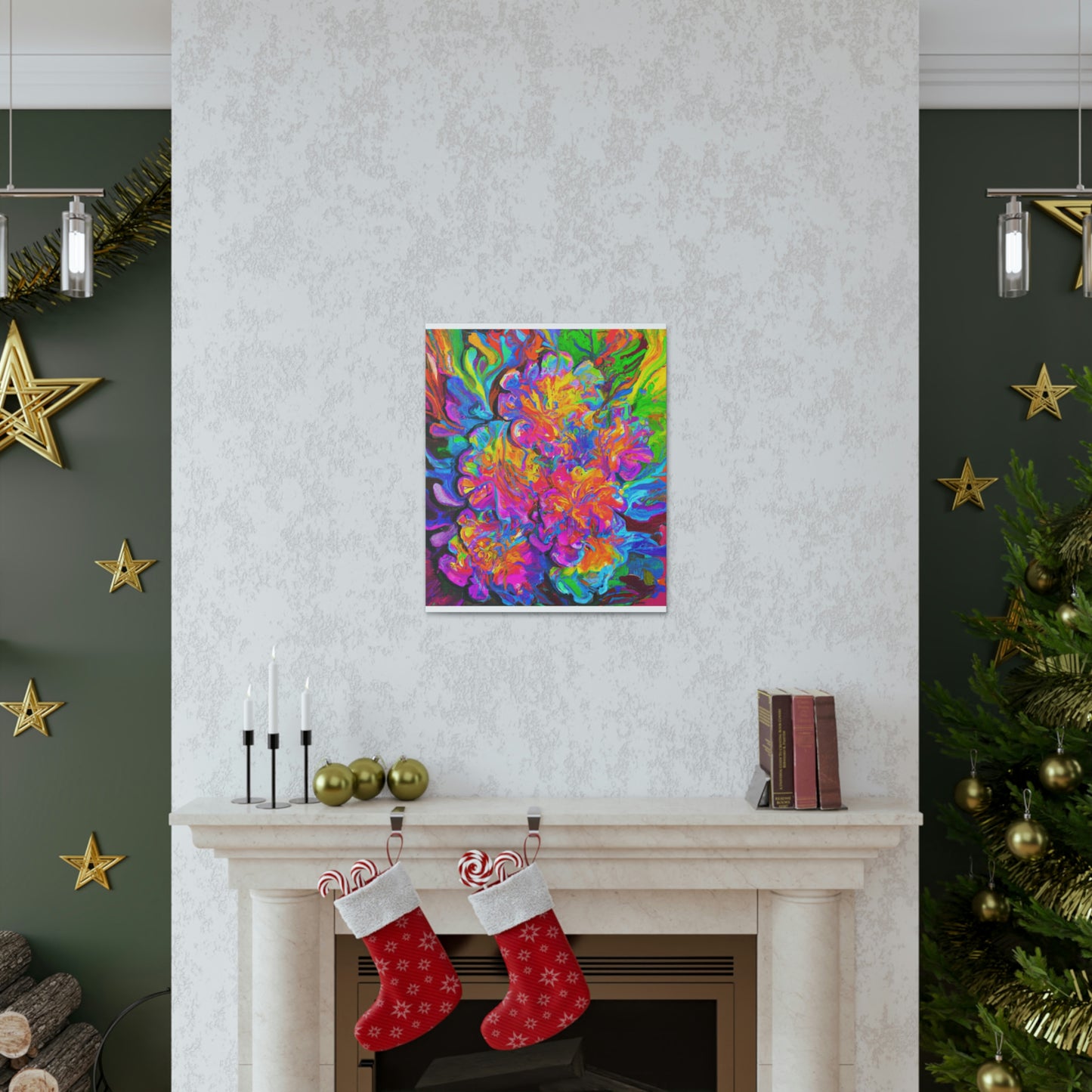 Vivid Blooms. - Canvas