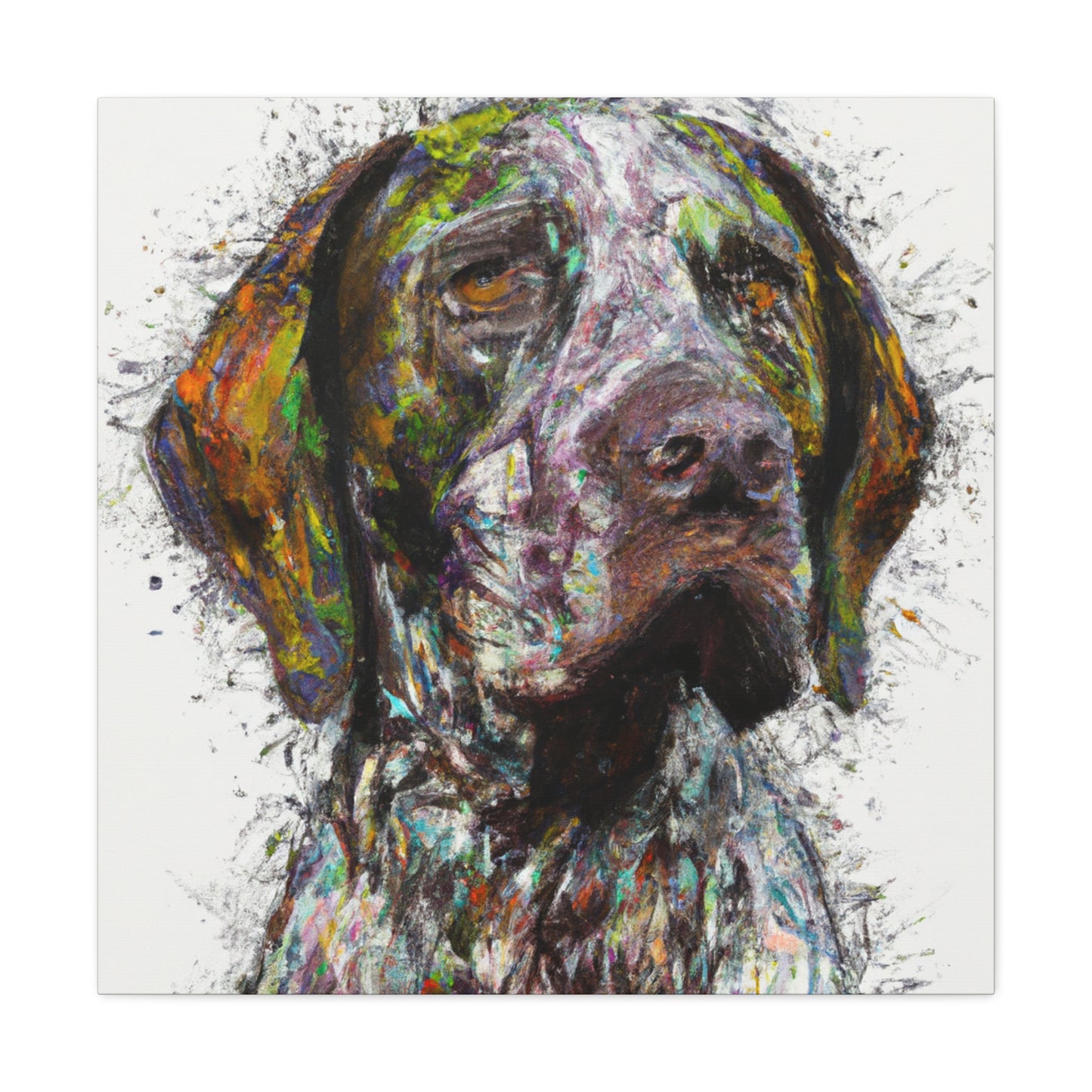 "Painted Pointer" - Canvas