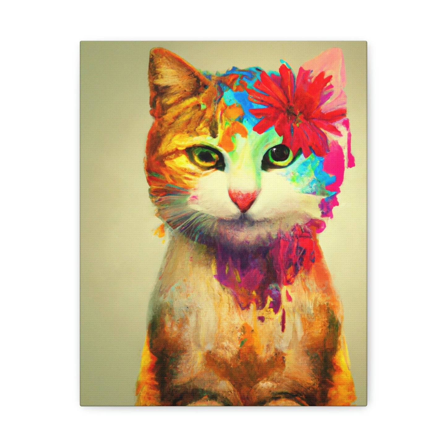 Flower Cat - Canvas