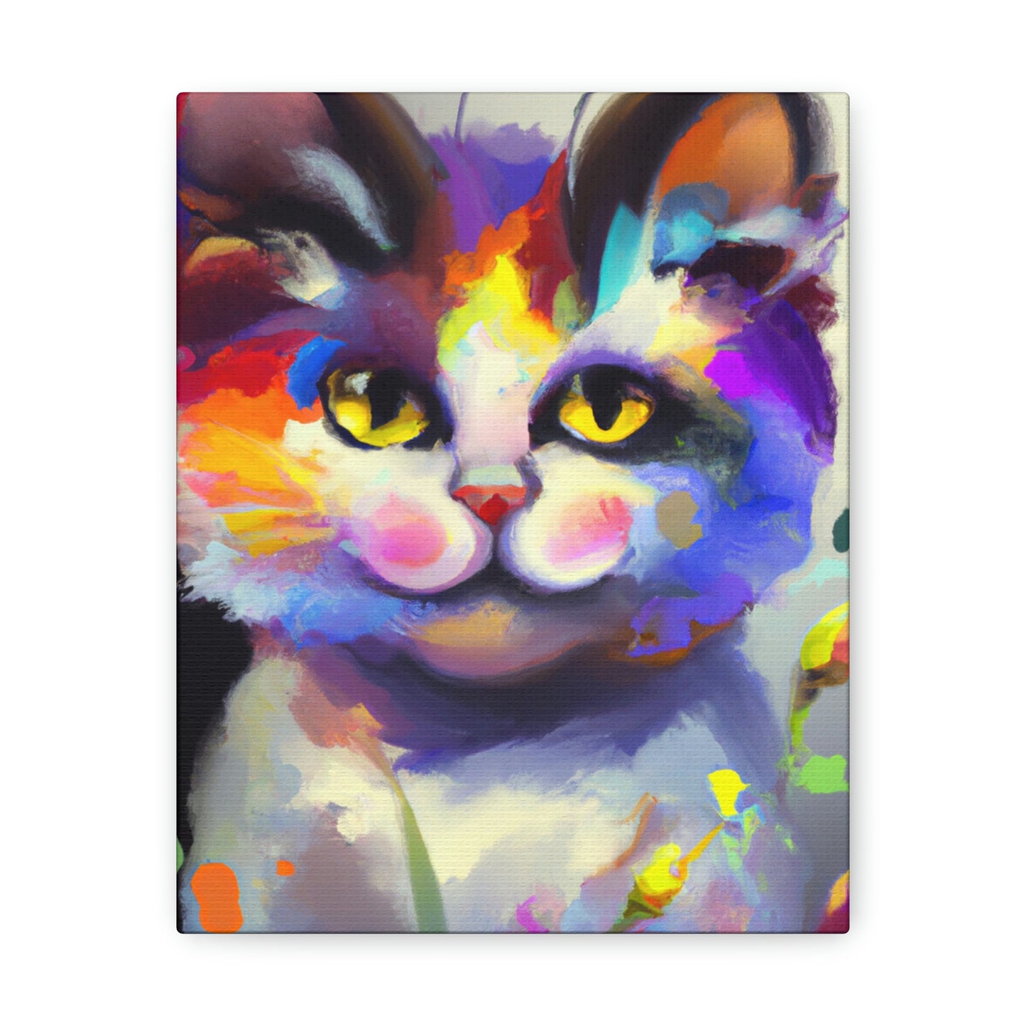 "Fur Florals" - Canvas