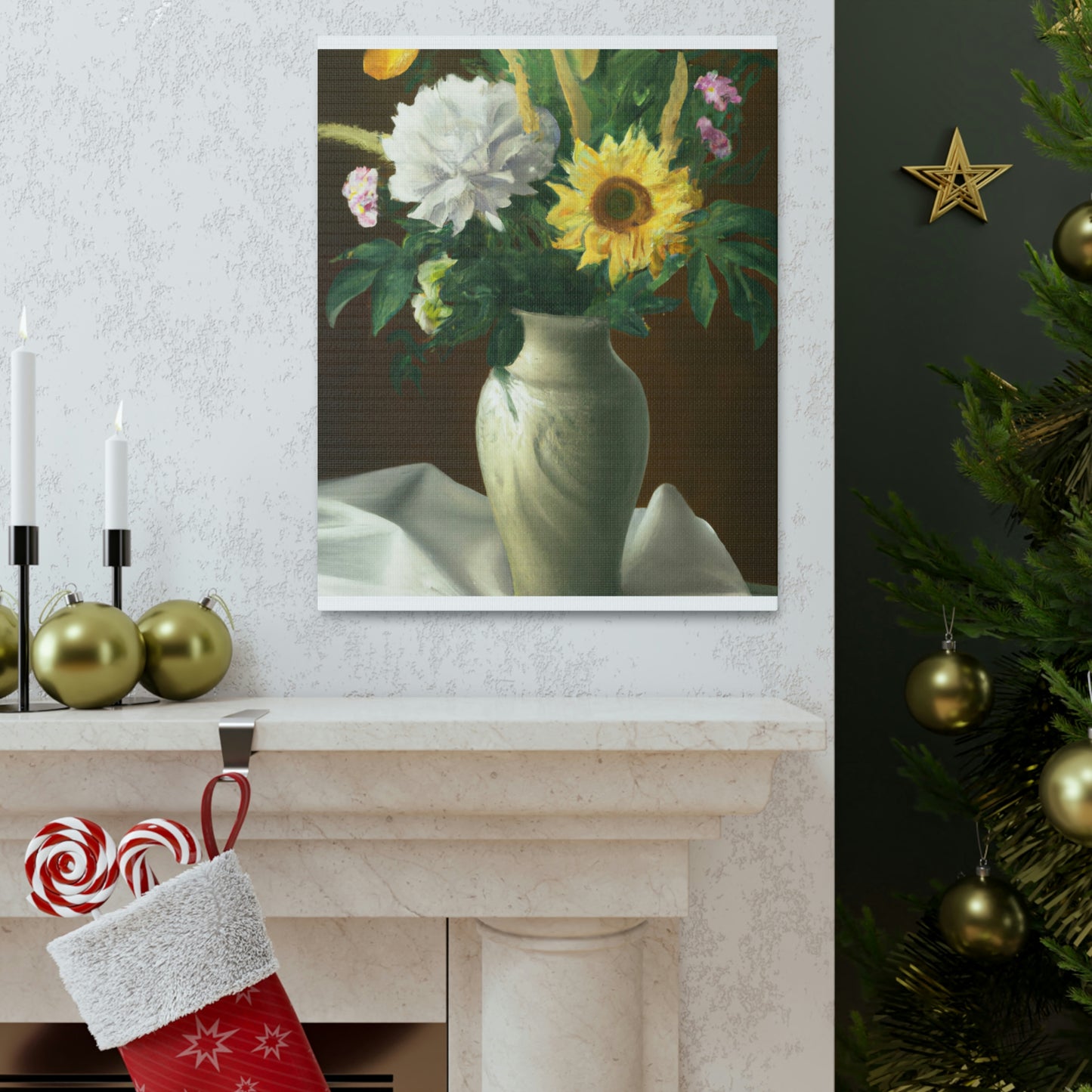 Floral Essence Glow. - Canvas