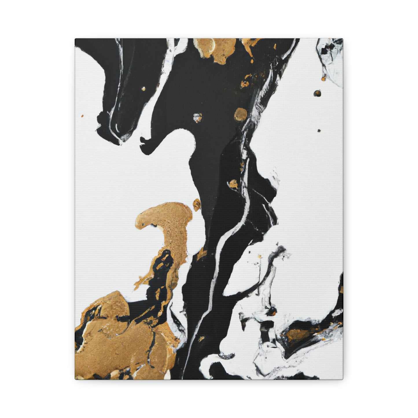 Midnight Gilded Bloom - Canvas