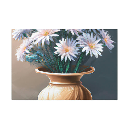 "Flower Vase Delight." - Canvas