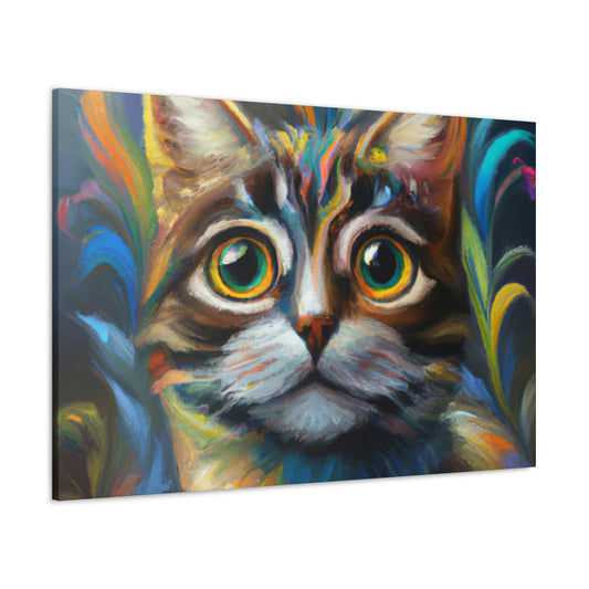 Rainbow Whiskers. - Canvas
