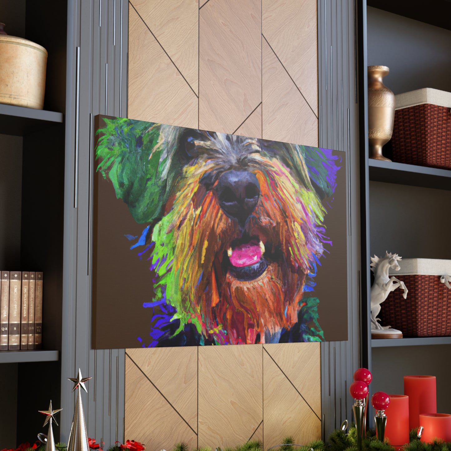 Canine Colorful. - Canvas