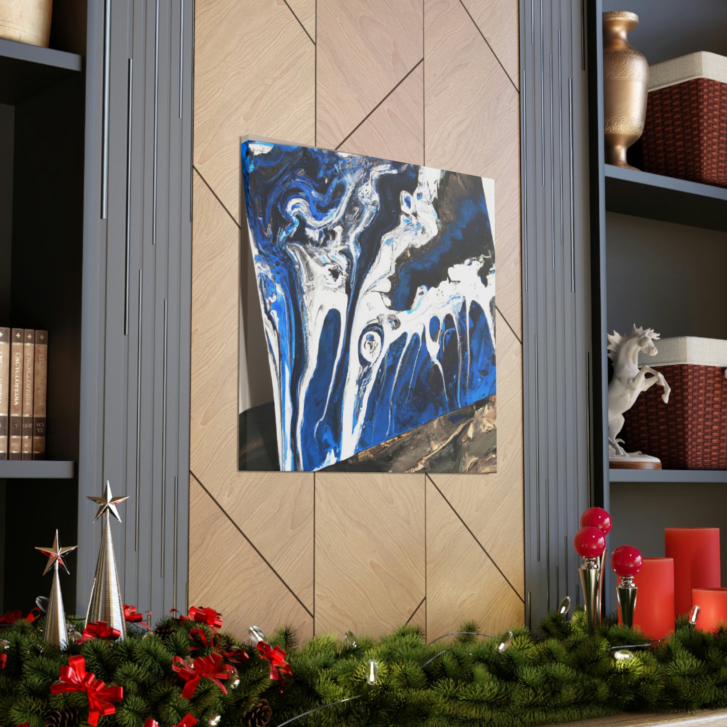 Blue Brilliance. - Canvas