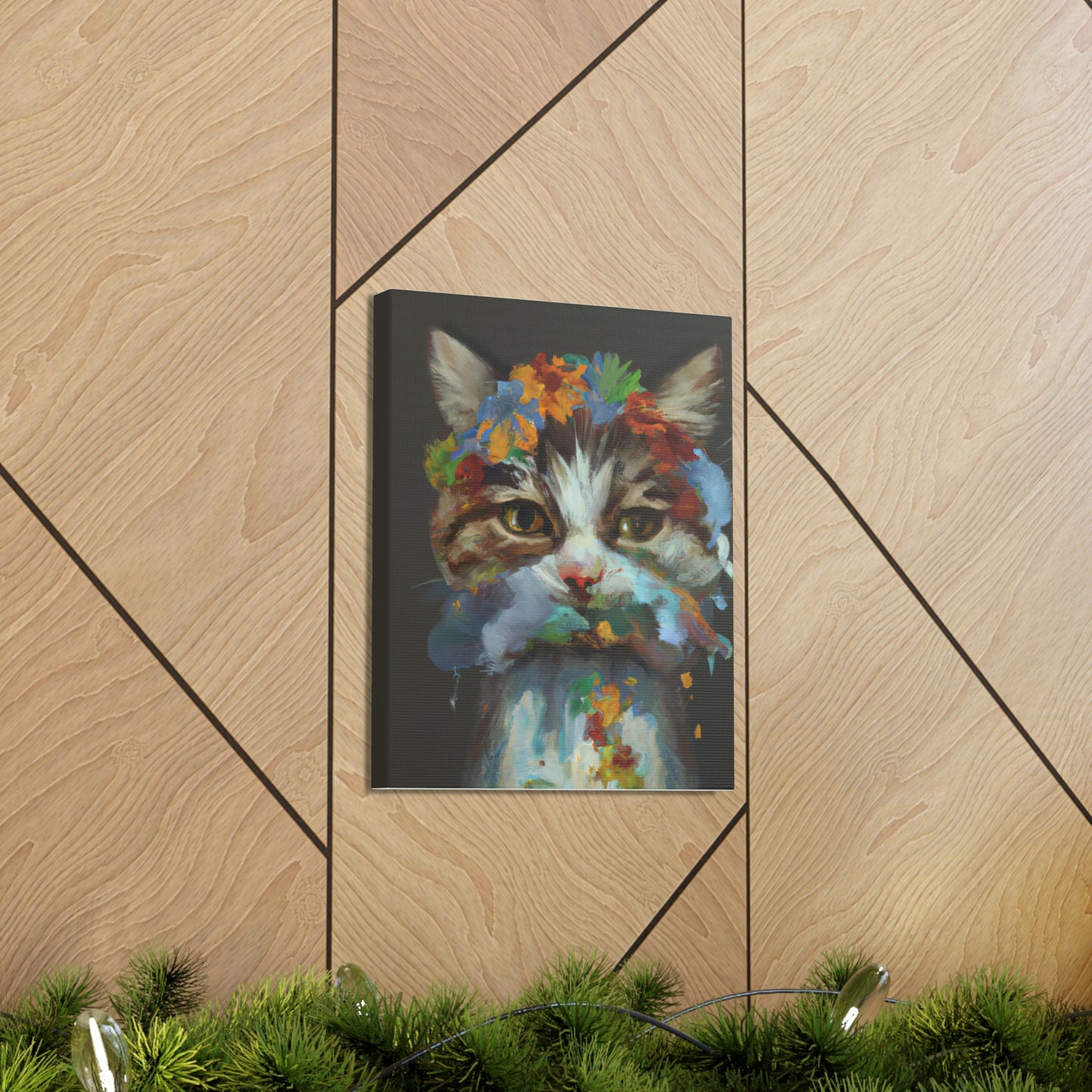 Daisycat. - Canvas