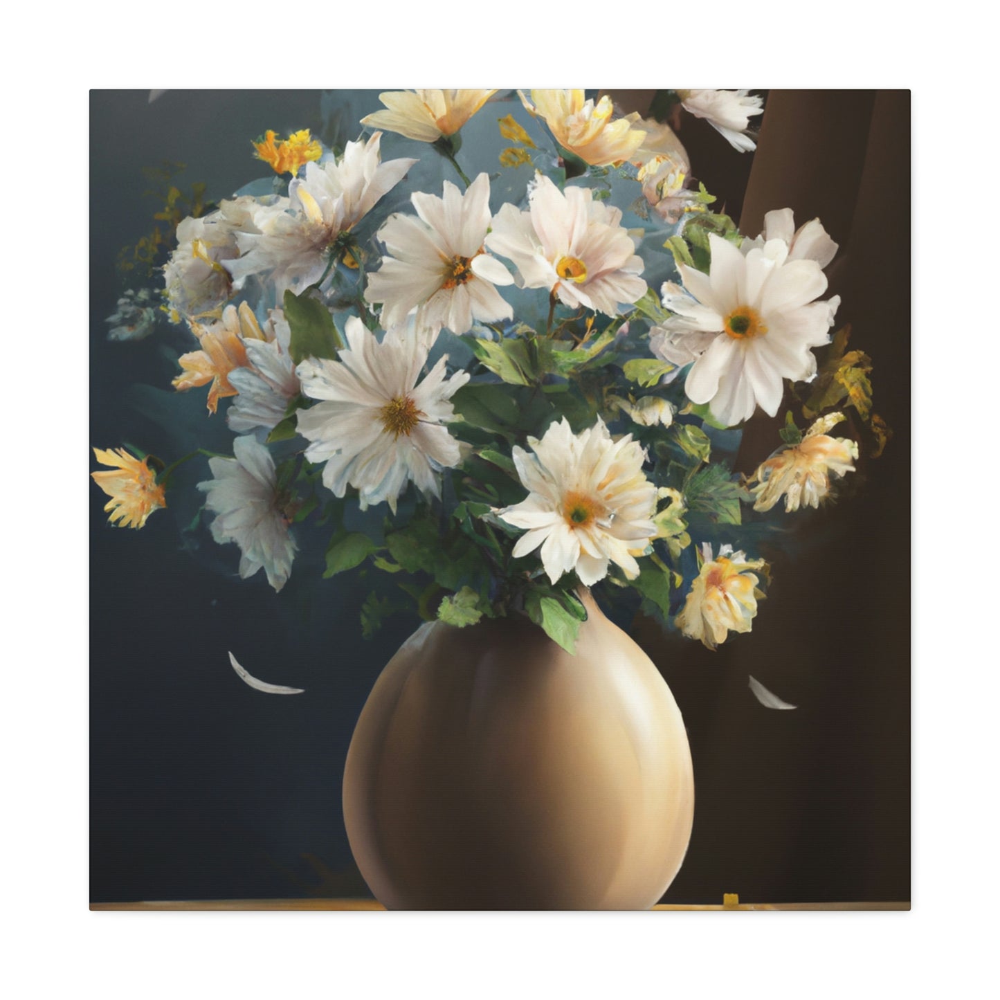 Vase Floral Splendor - Canvas