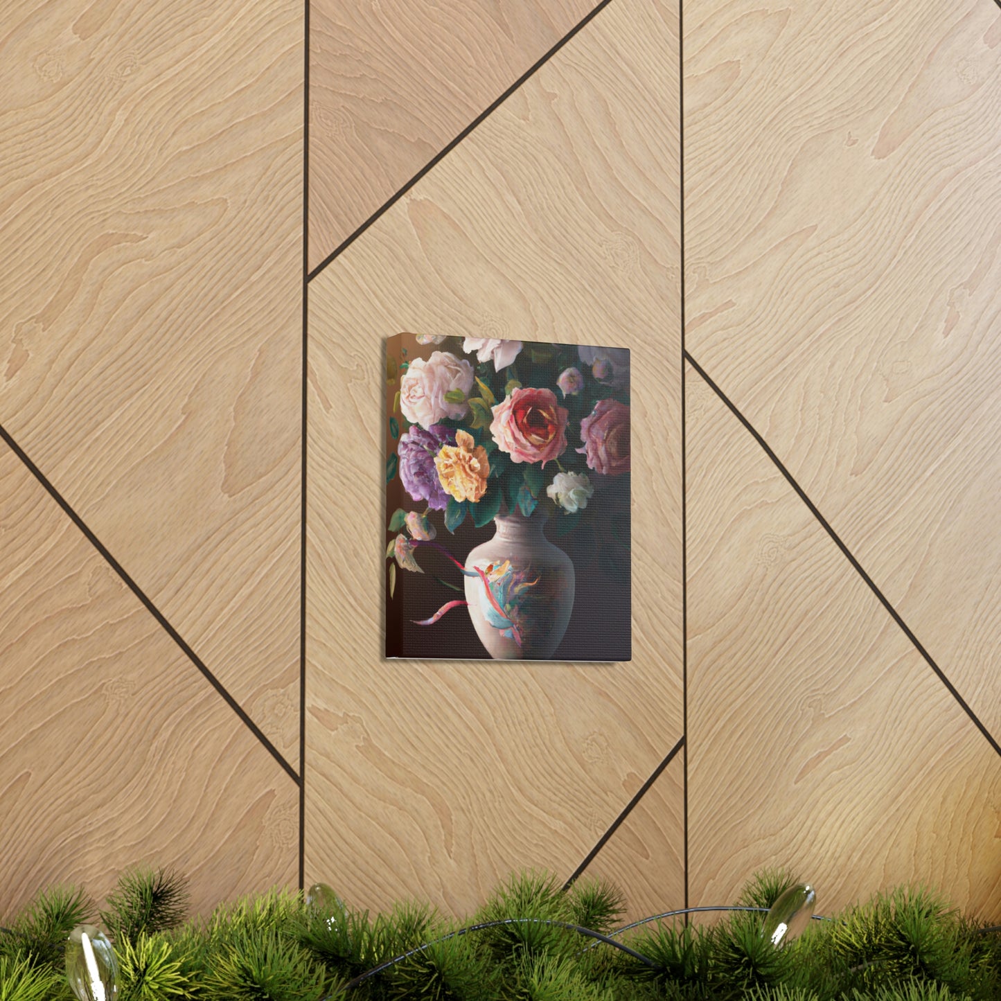 Blooming Petal Splendor - Canvas