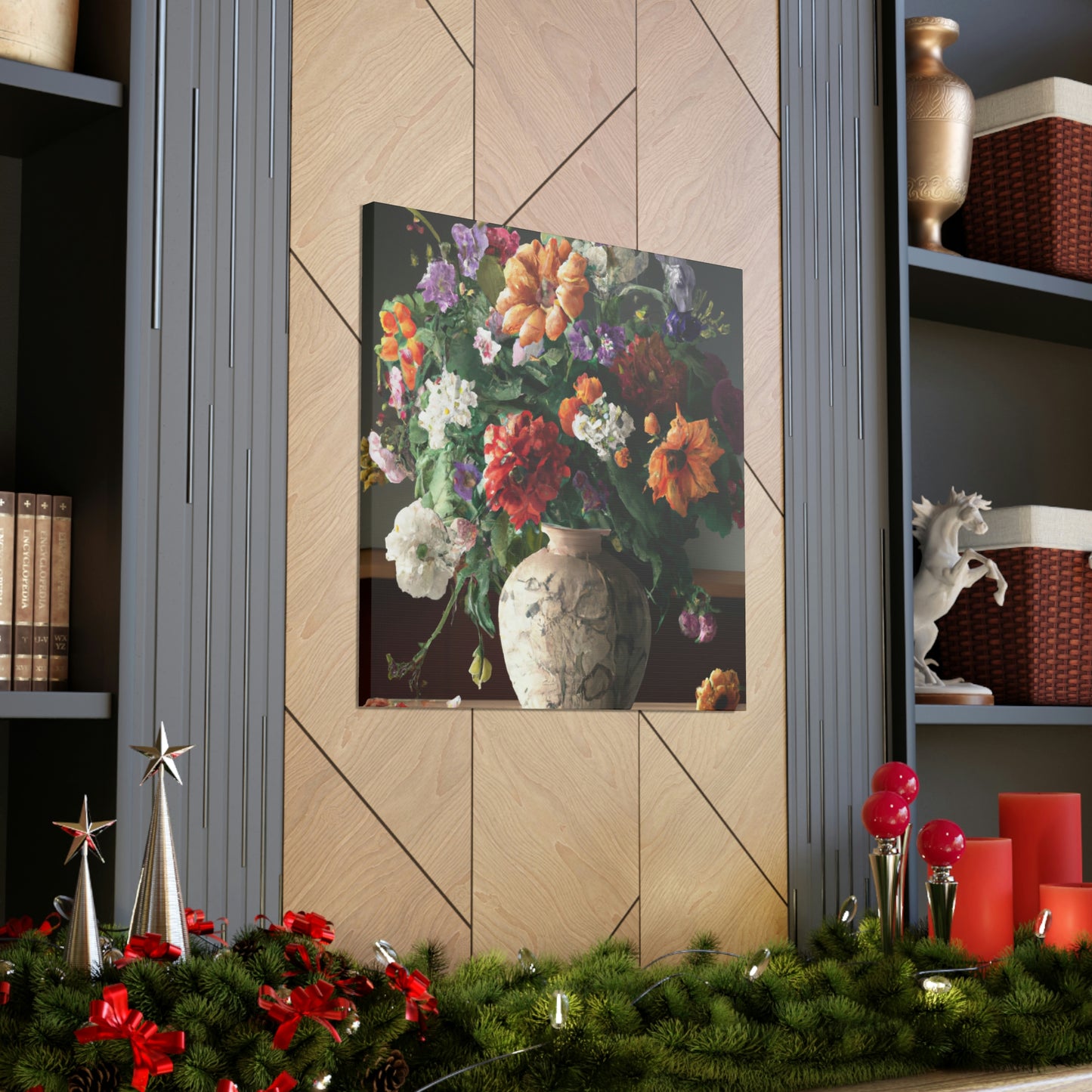 Vibrant Floral Bliss - Canvas