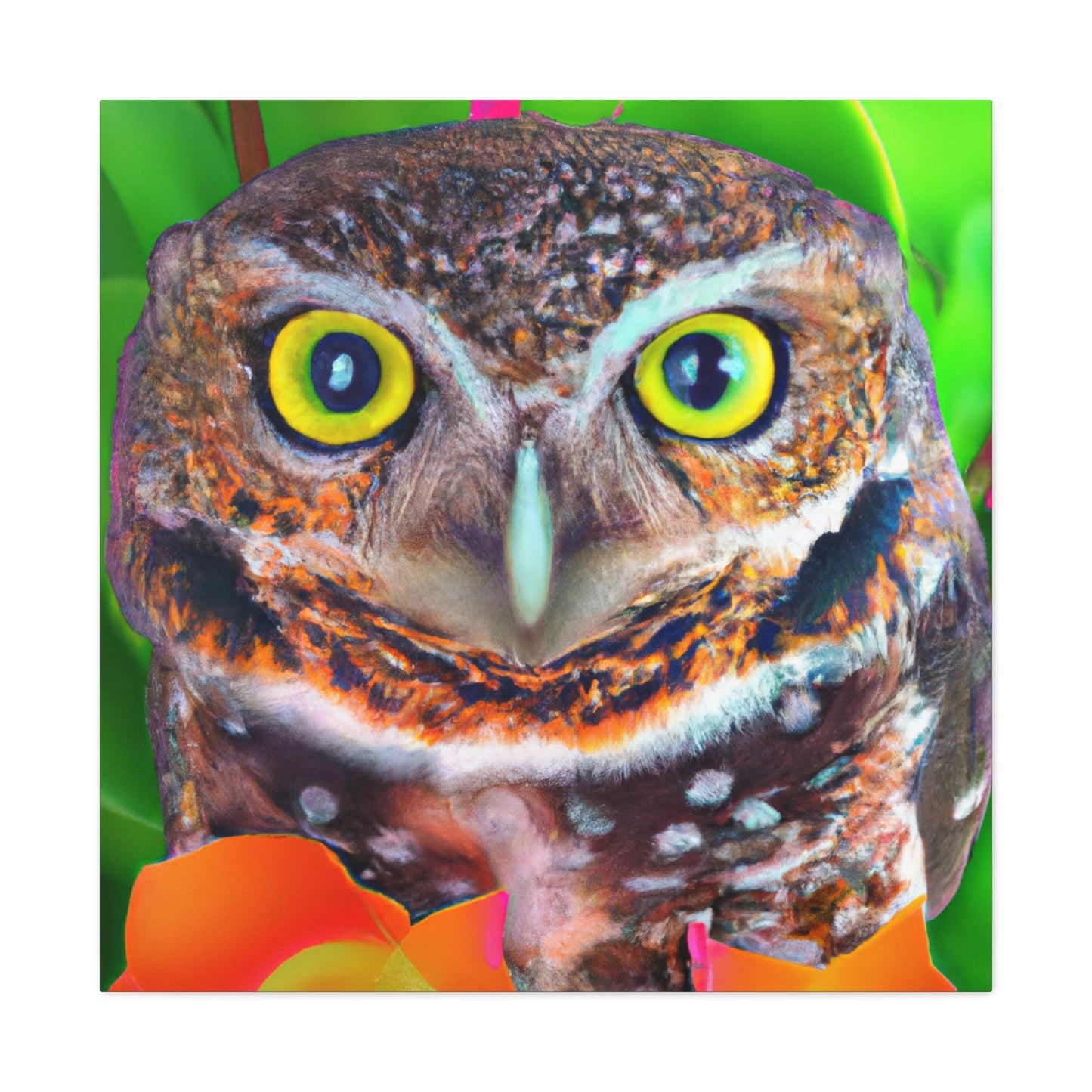 Owl Splendor. - Canvas