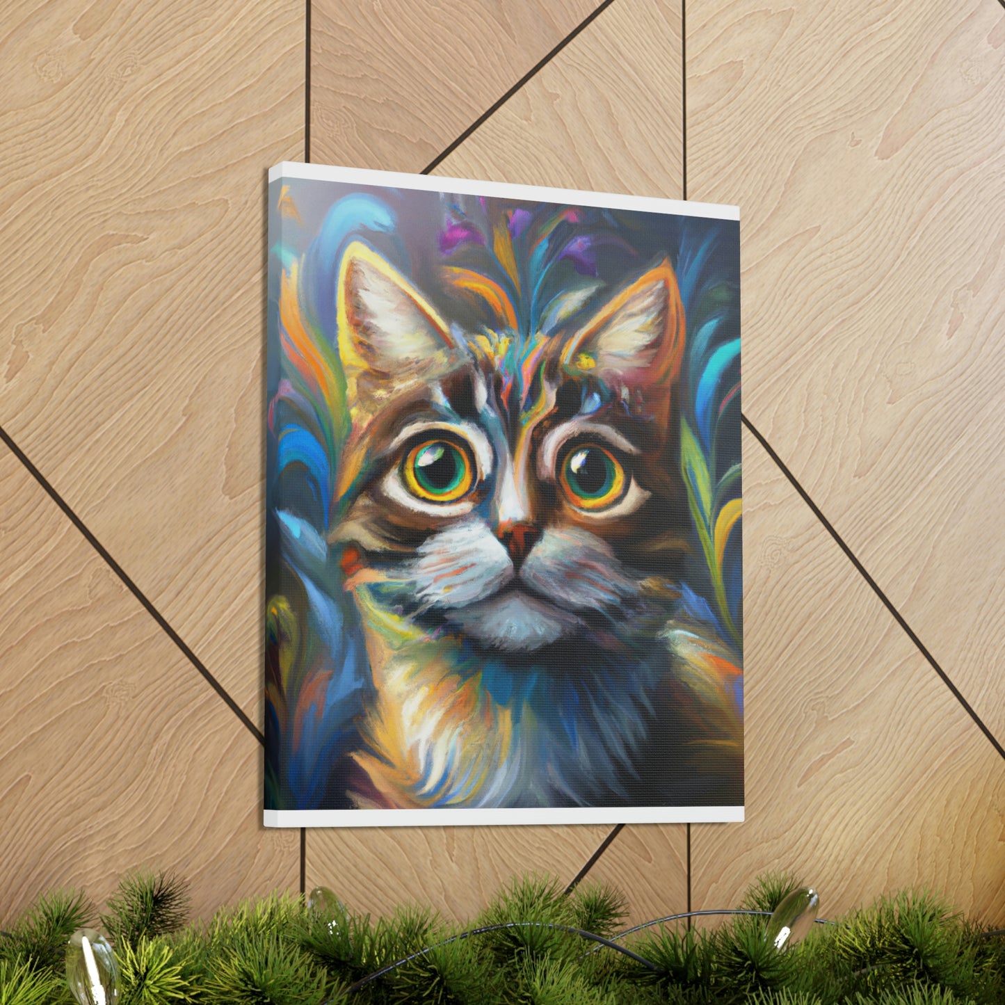 Rainbow Whiskers. - Canvas