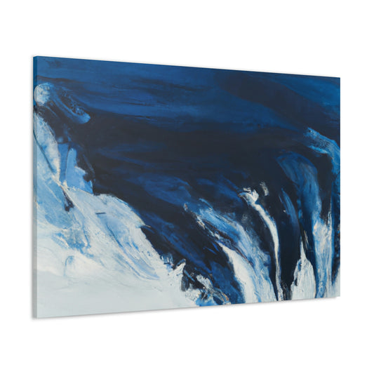 Blue Intricate Flux. - Canvas