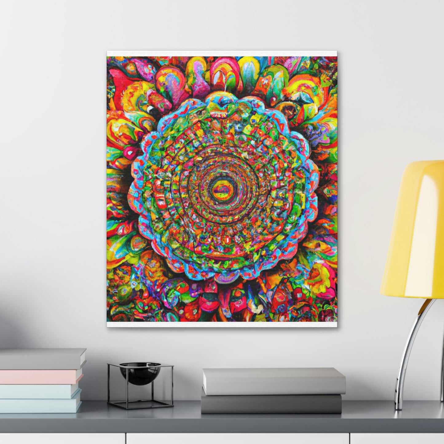 Psychedelic Bloom. - Canvas