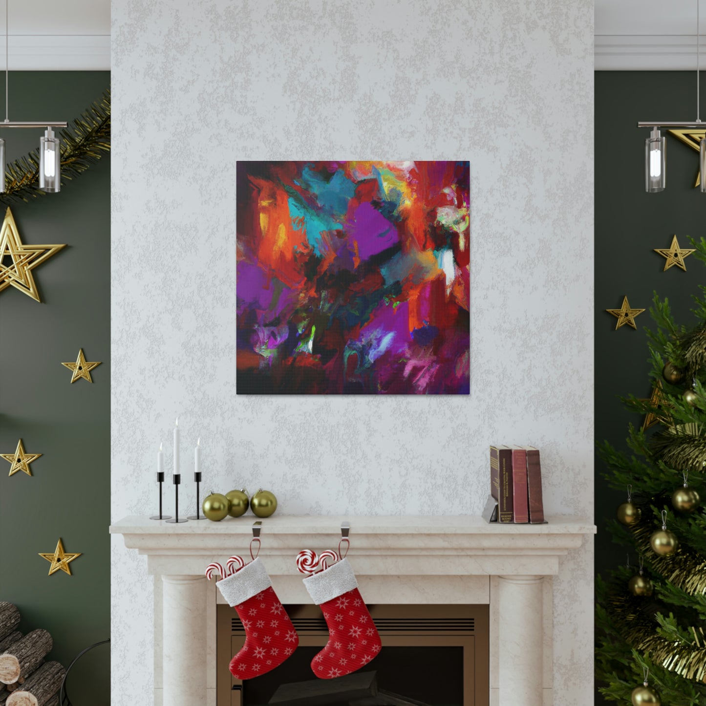 "Color Cascade" - Canvas
